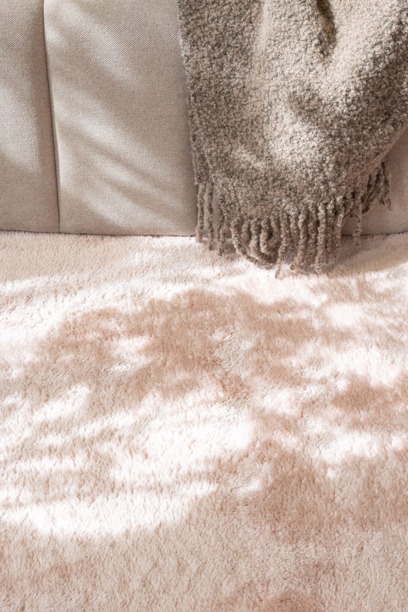Cozy Ryeteppe 160x230 cm Rektangulær - Rosa - Tekstiler & tepper - Teppe & matte - Moderne matte - Ryetepper