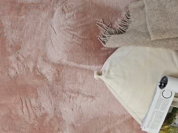 Cozy Ryeteppe 160x230 cm Rektangulær - Rosa - Tekstiler & tepper - Teppe & matte - Moderne matte - Ryetepper