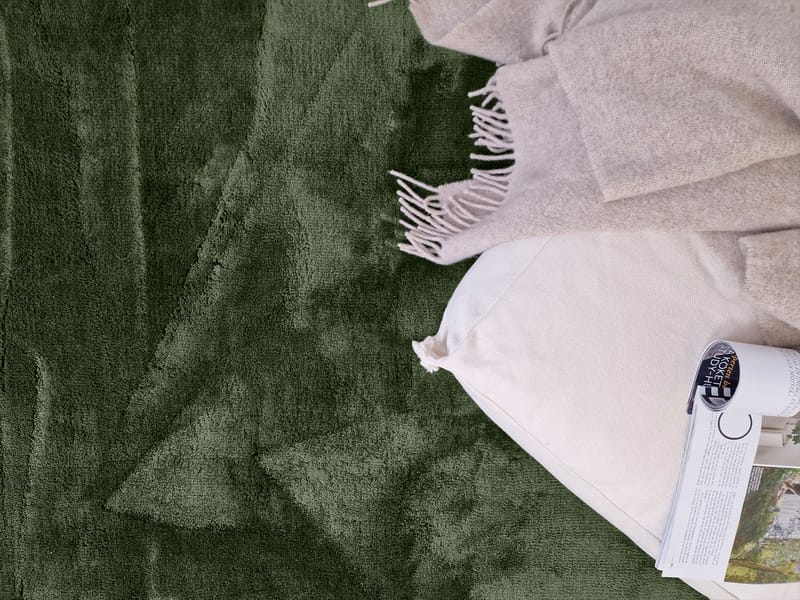 Cozy Ryematte 110x160 cm Rektangulær - Grønn - Tekstiler & tepper - Teppe & matte - Moderne matte - Ryetepper