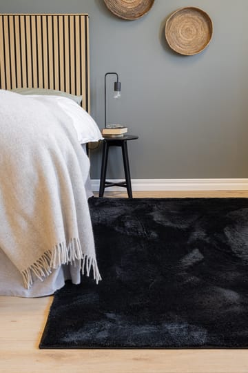 Cozy Ryematte 110x160 cm Rektangulær - Svart - Tekstiler & tepper - Teppe & matte - Moderne matte - Ryetepper