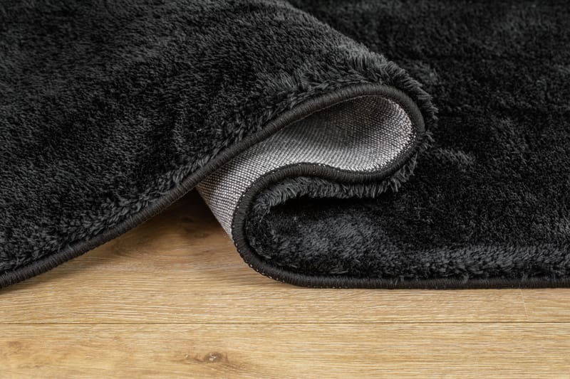 Cozy Ryeteppe Rundt 200 cm - Svart - Tekstiler & tepper - Teppe & matte - Moderne matte - Ryetepper