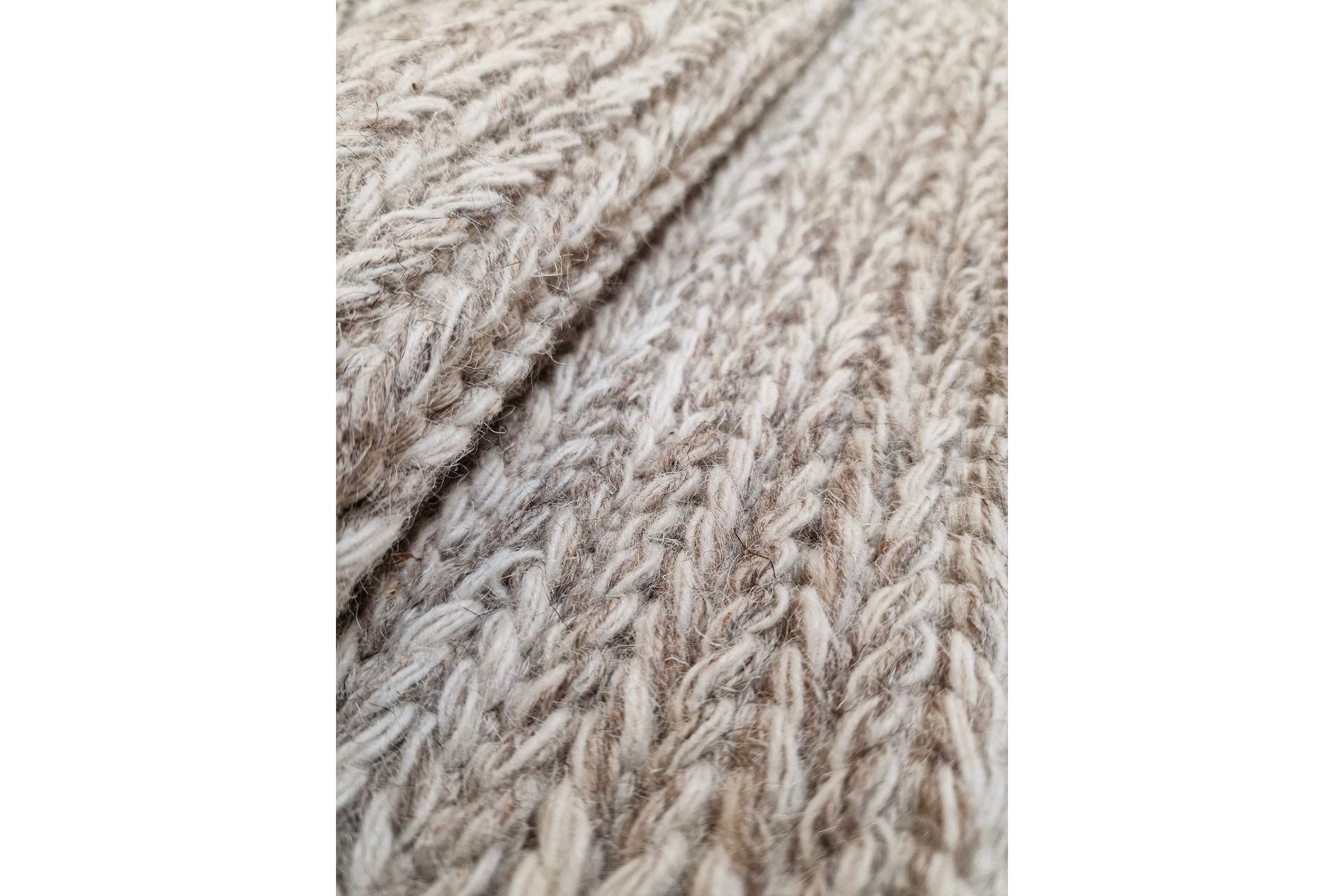 Dalarö Ullteppe 75x150 cm Rektangulær - Beige - Tekstiler & tepper - Teppe & matte - Moderne matte - Ullteppe