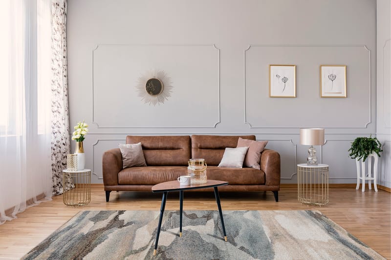 Kingston Frizematte 140x200 cm - Flerfarget - Tekstiler & tepper - Teppe & matte - Moderne matte - Friezematte