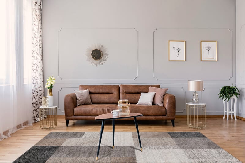 Kingston Fryseteppe 160x230 cm - Natur - Tekstiler & tepper - Teppe & matte - Moderne matte - Friezematte