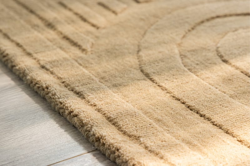 Nora Ullteppe 50x80 cm - Beige - Tekstiler & tepper - Teppe & matte - Moderne matte - Ullteppe