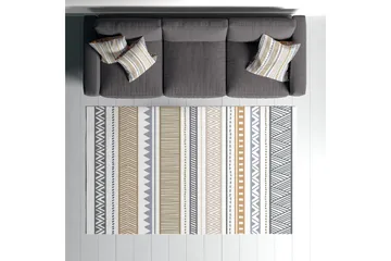 Idaburn Bomullsteppe 100x300 cm Rektangulær - Hvit - Tekstiler & tepper - Teppe & matte - Moderne matte - Bomullsmatter