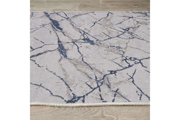 Masahiko Bomullsteppe 100x300 cm Rektangulær - Blå - Tekstiler & tepper - Teppe & matte - Moderne matte - Bomullsmatter