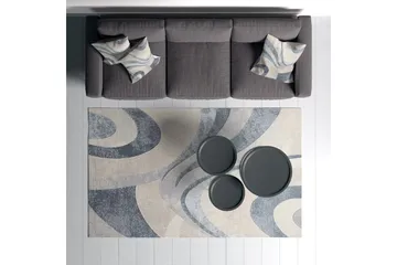 Carolina Bomullsteppe 100x300 cm Rektangulær - Blå - Tekstiler & tepper - Teppe & matte - Moderne matte - Bomullsmatter