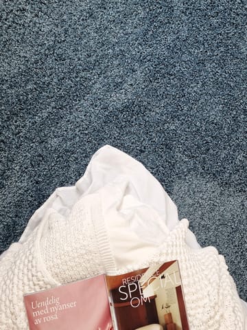 Lounge Løper 80x250 cm Rektangulær - Petrolblå - Tekstiler & tepper - Teppe & matte - Moderne matte - Ryetepper