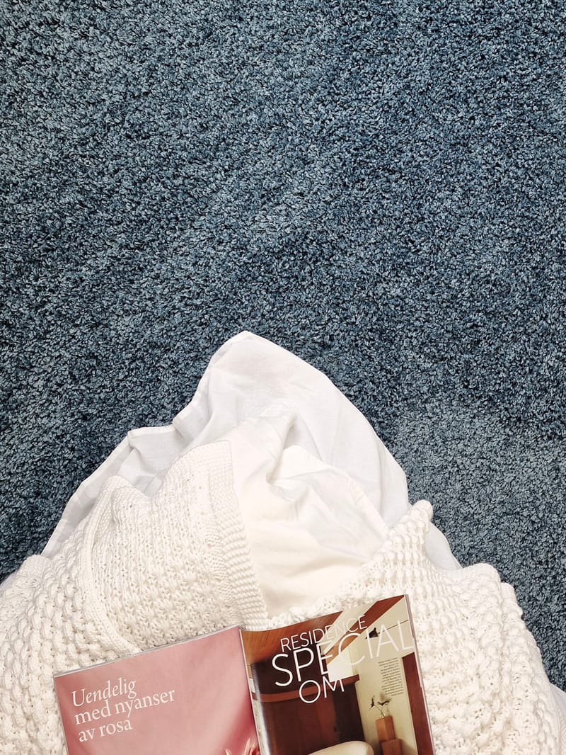 Lounge Løper 80x250 cm Rektangulær - Petrolblå - Tekstiler & tepper - Teppe & matte - Moderne matte - Ryetepper