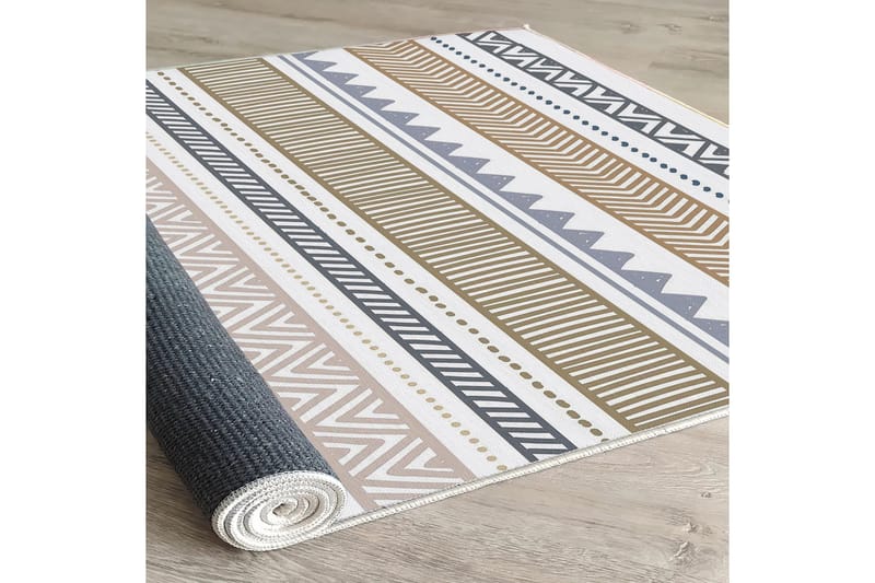 Idaburn Bomullsteppe 100x300 cm Rektangulær - Hvit - Tekstiler & tepper - Teppe & matte - Moderne matte - Bomullsmatter