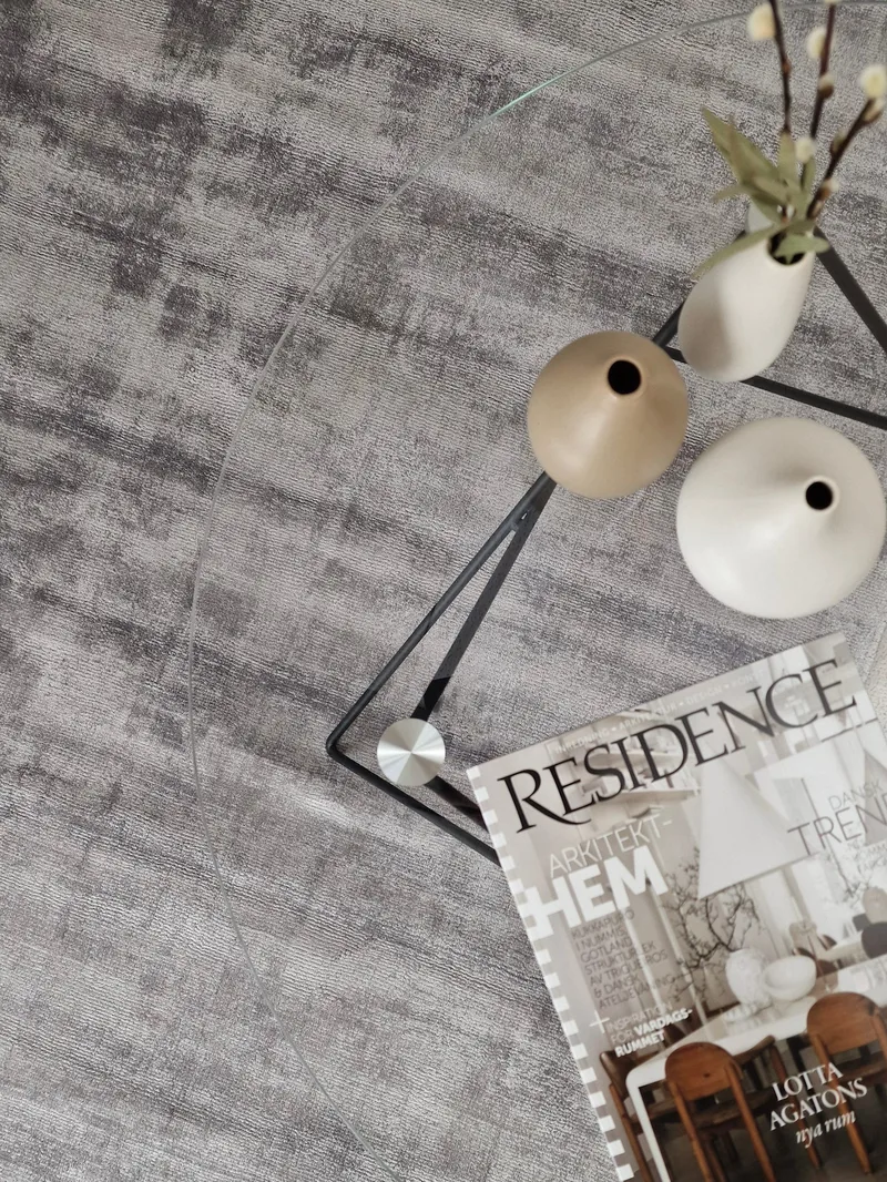 Tribeca Viskoseteppe 240x340 cm Rektangulær - Grå - Tekstiler & tepper - Teppe & matte - Moderne matte - Viskosematter