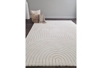 Genova Friezeteppe 280x380 cm - Hvit - Tekstiler & tepper - Teppe & matte - Moderne matte - Friezematte