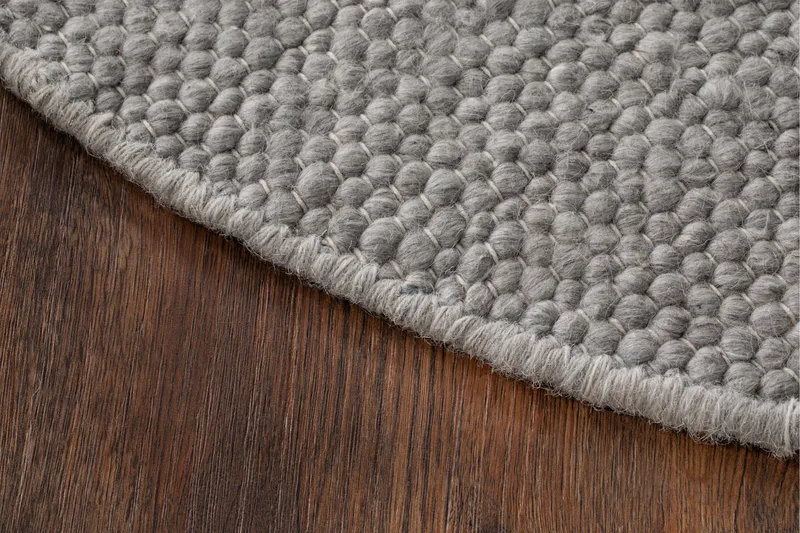 Skagen Ullteppe Rund 300 cm - Sølv - Tekstiler & tepper - Teppe & matte - Moderne matte - Ullteppe