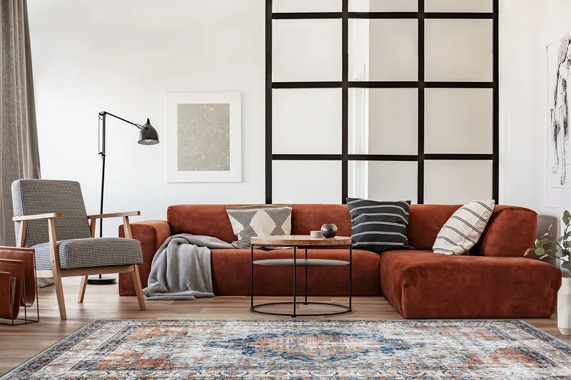 Tarfaya Fryseteppe 160x230 cm - Flerfarget - Tekstiler & tepper - Teppe & matte - Moderne matte - Friezematte