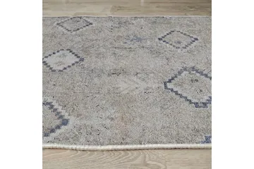 Sabrina Bomullsteppe 100x300 cm Rektangulær - Grå - Tekstiler & tepper - Teppe & matte - Moderne matte - Bomullsmatter