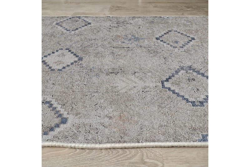 Sabrina Bomullsteppe 100x300 cm Rektangulær - Grå - Tekstiler & tepper - Teppe & matte - Moderne matte - Bomullsmatter