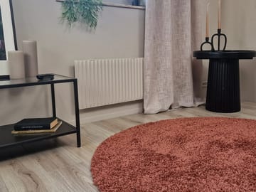 Lounge Ryeteppe Rundt 240 cm - Kobber - Tekstiler & tepper - Teppe & matte - Moderne matte - Ryetepper