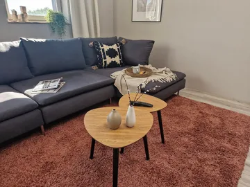 Lounge Ryeteppe 160x230 cm Rektangulær - Kobber - Tekstiler & tepper - Teppe & matte - Moderne matte - Ryetepper