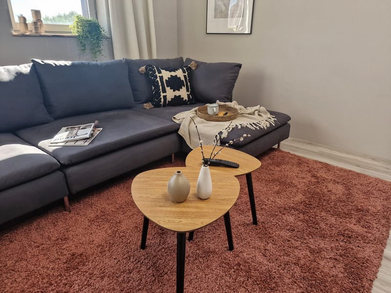 Lounge Ryeteppe 160x230 cm Rektangulær - Kobber - Tekstiler & tepper - Teppe & matte - Moderne matte - Ryetepper