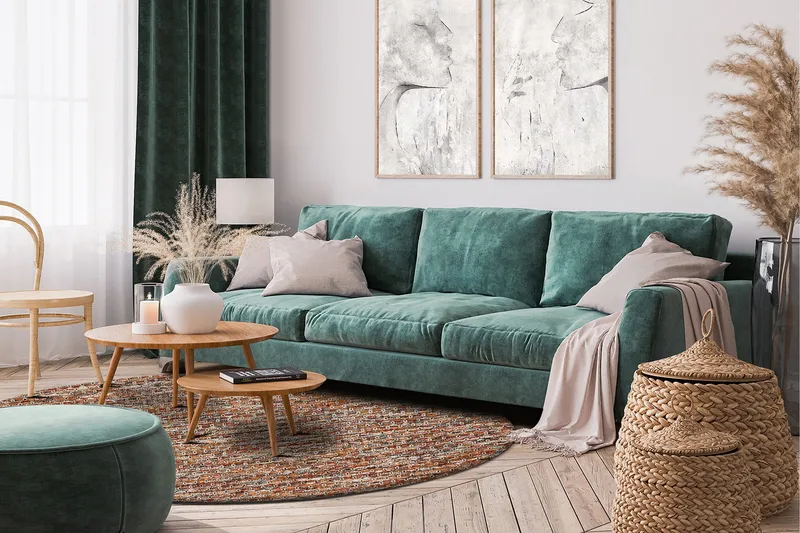 Torekov Ullteppe Rund 300 cm - Flerfarget - Tekstiler & tepper - Teppe & matte - Moderne matte - Ullteppe