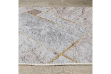 Dina Bomullsteppe 100x300 cm Rektangulær - Hvit - Tekstiler & tepper - Teppe & matte - Moderne matte - Bomullsmatter