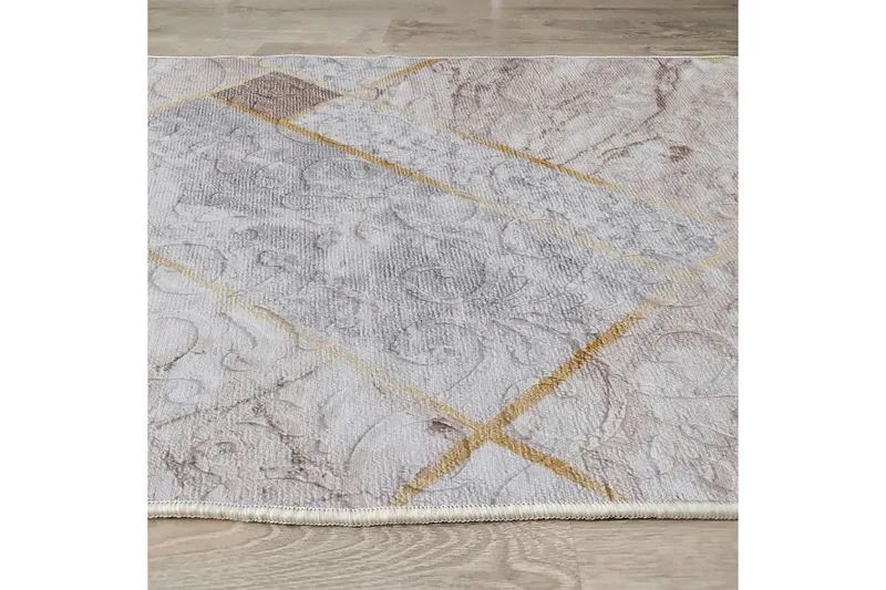 Dina Bomullsteppe 100x300 cm Rektangulær - Hvit - Tekstiler & tepper - Teppe & matte - Moderne matte - Bomullsmatter