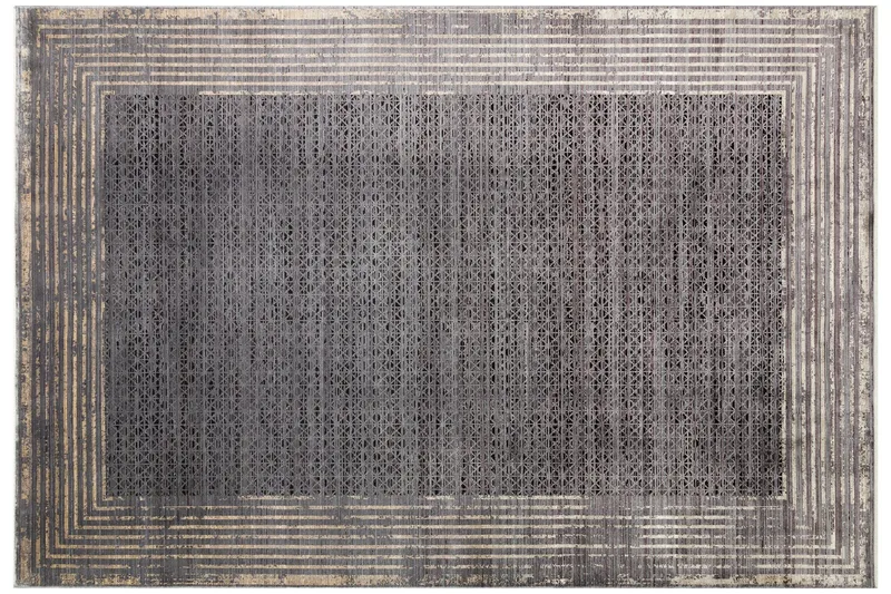 Mhl Løper 100x300 cm Rektangulær - Antrasitt/Gull - Tekstiler & tepper - Teppe & matte - Moderne matte - Gangmatter