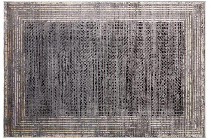 Mhl Løper 100x200 cm Rektangulær - Antrasitt/Gull - Tekstiler & tepper - Teppe & matte - Moderne matte - Gangmatter