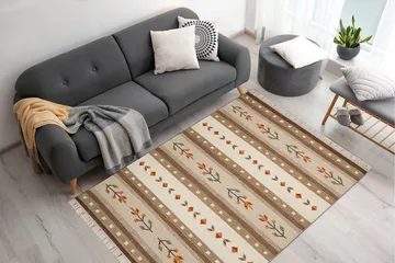 Fagersta Ullteppe 160x230 cm - Sand - Tekstiler & tepper - Teppe & matte - Moderne matte - Ullteppe