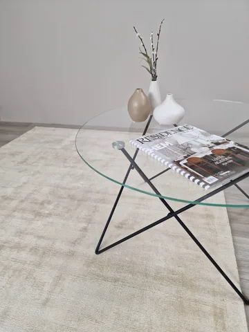 Tribeca Viskosmatte 160x230 cm Rektangulær - Sand - Tekstiler & tepper - Teppe & matte - Moderne matte - Viskosematter