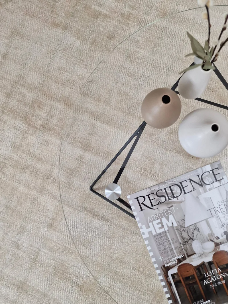 Tribeca Viskosmatte 160x230 cm Rektangulær - Sand - Tekstiler & tepper - Teppe & matte - Moderne matte - Viskosematter