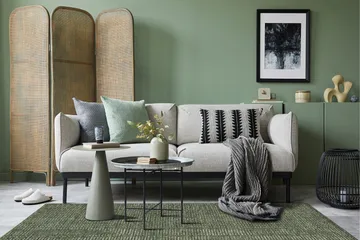 Torekov Ullteppe 300x400 cm - Grønn - Tekstiler & tepper - Teppe & matte - Moderne matte - Ullteppe