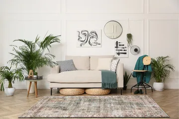 Tarfaya Frizematte 160x230 cm - Grønn - Tekstiler & tepper - Teppe & matte - Moderne matte - Friezematte