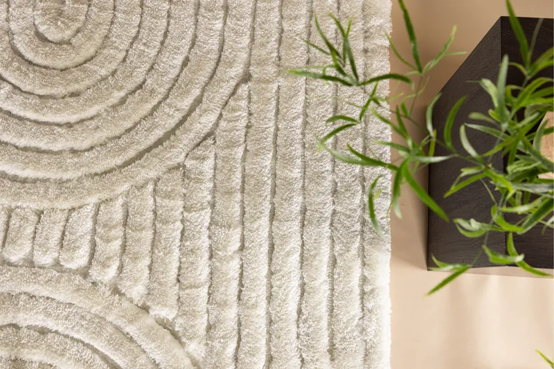 Niklas Ryeteppe 160x230 cm - Hvit - Tekstiler & tepper - Teppe & matte - Moderne matte - Ryetepper