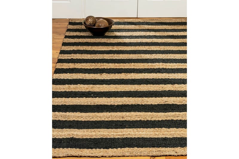 Eddie Juteteppe 90x150 cm Rektangulær - Beige/Svart - Tekstiler & tepper - Teppe & matte - Moderne matte - Sisaltepper