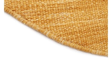 Birka Ullteppe Rund 300 cm - Gul - Tekstiler & tepper - Teppe & matte - Moderne matte - Ullteppe