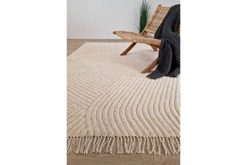 Marokko Bomullsteppe 160x230 cm - Krem - Tekstiler & tepper - Teppe & matte - Moderne matte - Bomullsmatter