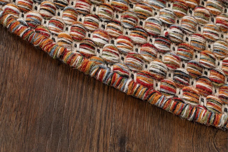 Torekov Ullteppe Rund 300 cm - Flerfarget - Tekstiler & tepper - Teppe & matte - Moderne matte - Ullteppe