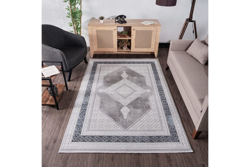 Brandiz Wiltonteppe 120x180 cm Rektangulær - Mørkeblå - Tekstiler & tepper - Teppe & matte - Moderne matte - Friezematte