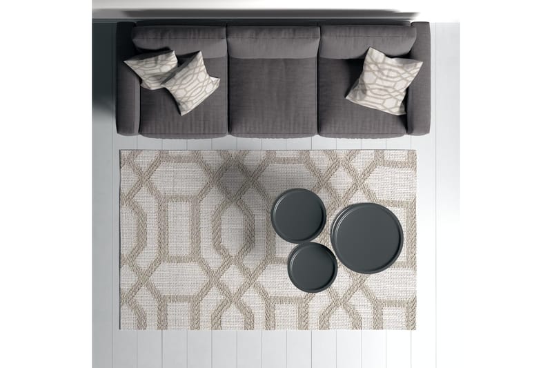 Maltina Bomullsteppe 80x120 cm Rektangulær - Grå - Tekstiler & tepper - Teppe & matte - Moderne matte - Bomullsmatter