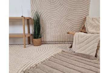 Marokko Bomullsteppe 160x230 cm - Krem - Tekstiler & tepper - Teppe & matte - Moderne matte - Bomullsmatter