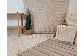 Marokko Bomullsteppe 160x230 cm - Krem - Tekstiler & tepper - Teppe & matte - Moderne matte - Bomullsmatter