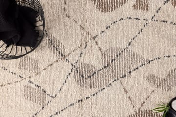 Paul Bomullsteppe 60x90 cm - Hvit - Tekstiler & tepper - Teppe & matte - Moderne matte - Bomullsmatter