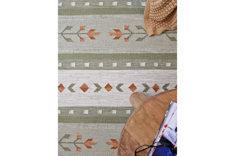 Fagersta Ullteppe 240x340 cm - Grønn - Tekstiler & tepper - Teppe & matte - Moderne matte - Ullteppe