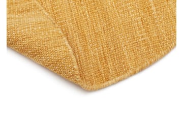 Birka Ullteppe Rund 240 cm - Gul - Tekstiler & tepper - Teppe & matte - Moderne matte - Ullteppe