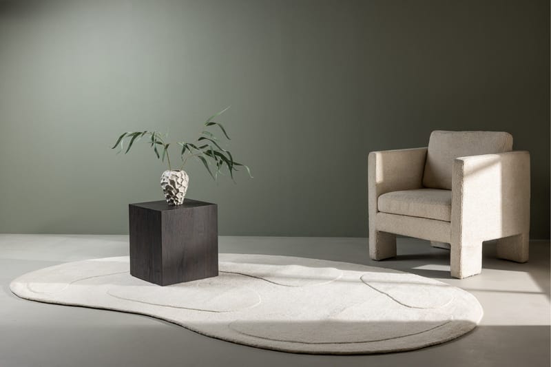 Enard Ullteppe 175x290 cm - Hvit - Tekstiler & tepper - Teppe & matte - Moderne matte - Ullteppe