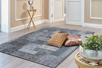 Patchwork Wiltonteppe 300x400 cm Rektangulær - Grå - Tekstiler & tepper - Teppe & matte - Moderne matte - Friezematte