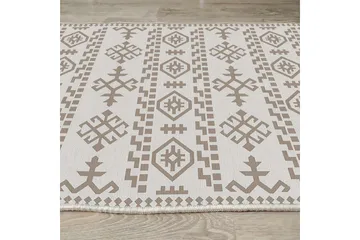 Ennoxeon Bomullsteppe 100x300 cm Rektangulær - Hvit - Tekstiler & tepper - Teppe & matte - Moderne matte - Bomullsmatter