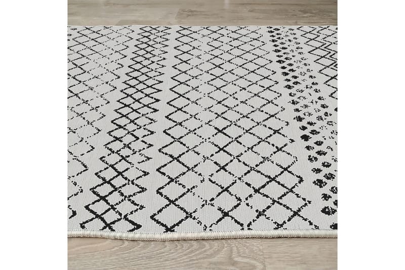 Dall Bomullsteppe 100x300 cm Rektangulær - Hvit - Tekstiler & tepper - Teppe & matte - Moderne matte - Bomullsmatter